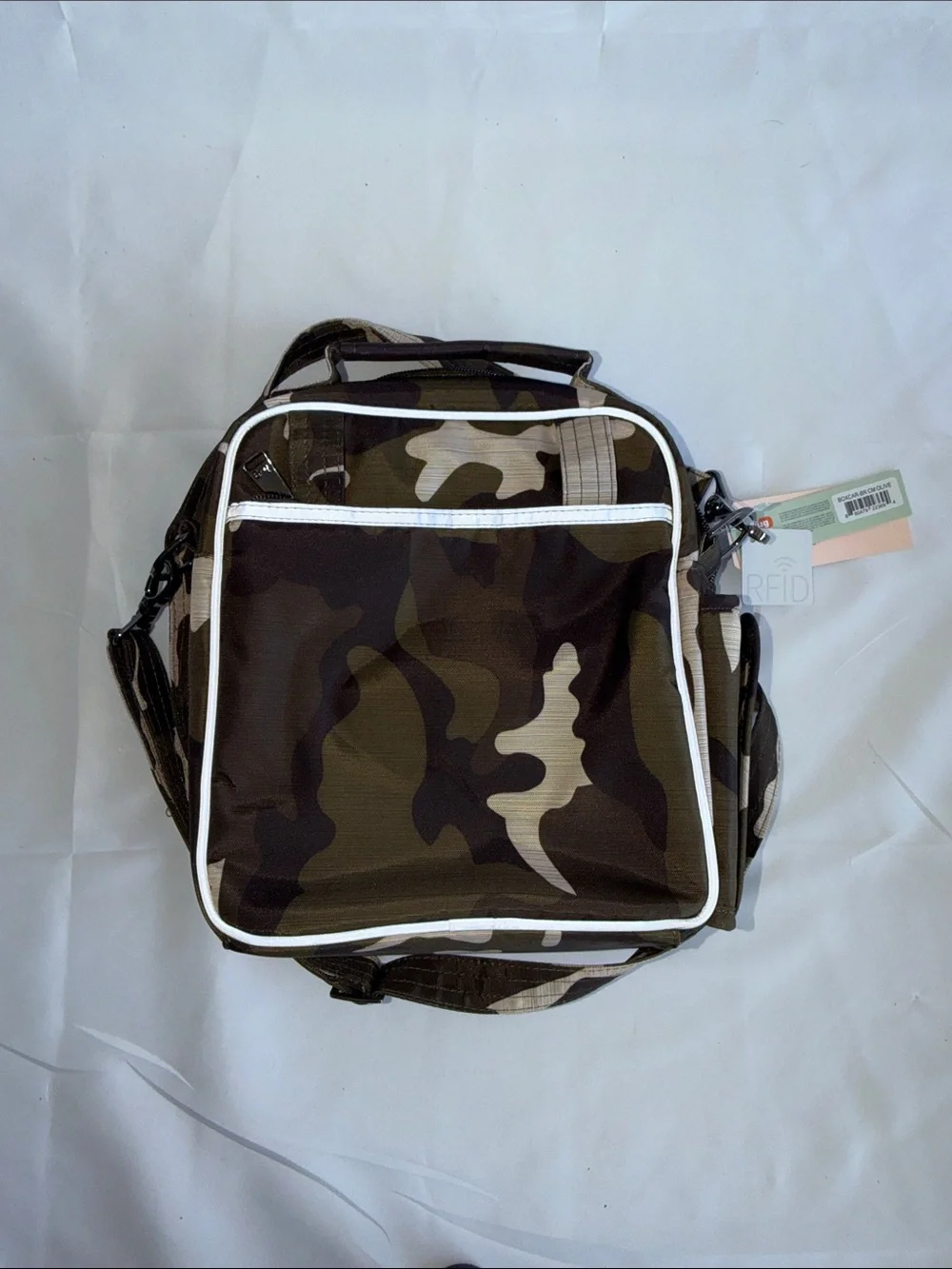 lug Camouflage Quilted Messenger Bag - Brown, Black, Tan